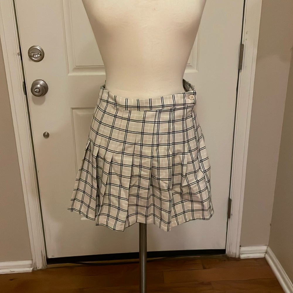 Aeropostale Beige Plaid Skirt